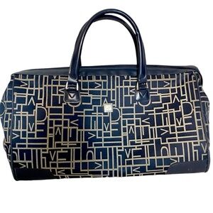 DIANE VON FURSTENBERG DVF Vintage Overnight Carry On Weekender Travel Bag